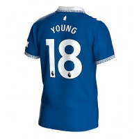 Moški Nogometni dresi Everton Ashley Young #18 Domači 2023-24 Kratek Rokav
